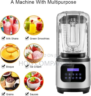 2L Noise Proof Smoothie Shakes Maker Ice Nuts Blender
