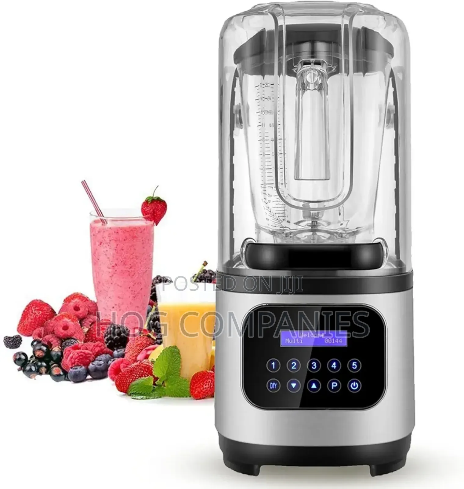 2L Noise Proof Smoothie Shakes Maker Ice Nuts Blender