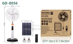 Rechargeable Fan 18” Solar Panel