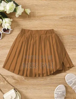 Young Girl Casual Elastic Waist Pleated Skirt Only. 4years