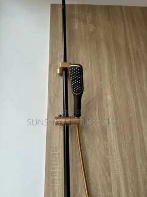 3in1 Bathroom Shower- Black And Gold