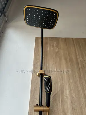 3in1 Bathroom Shower- Black And Gold