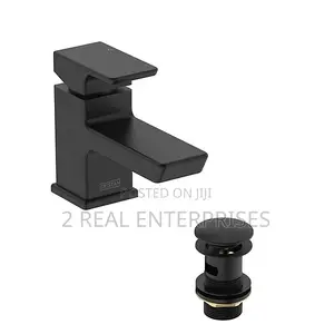 Bristan Noctis Basin Mixer With Clicker Waste Black