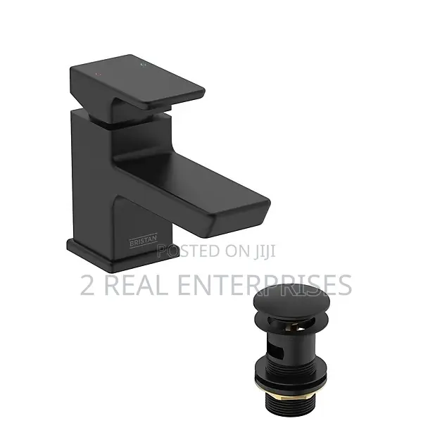 Bristan Noctis Basin Mixer With Clicker Waste Black
