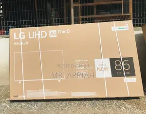 Sealed in Box LG 86UR7800 86” Uhd Smart Television,Black