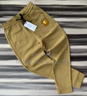 French Terry Joggers Black and Gold