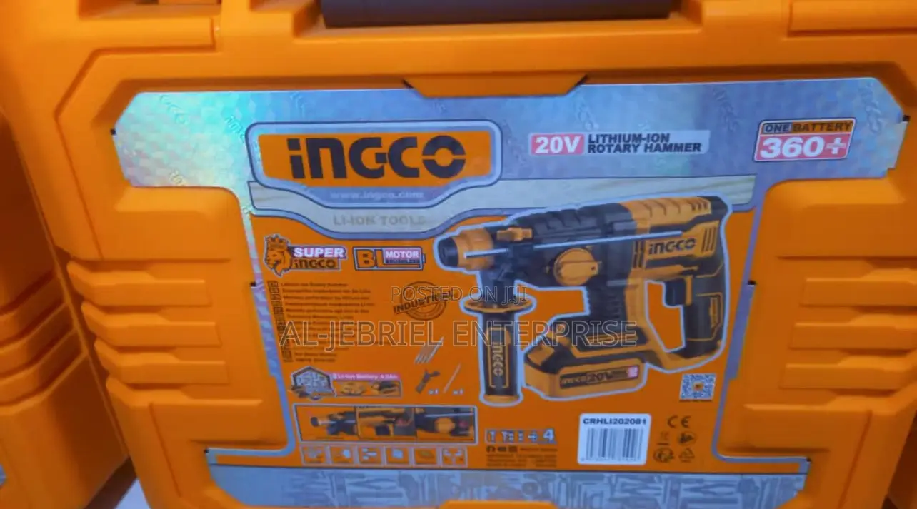Ingco 20V Lithium Battery Cordless Rotary Hammer Drill