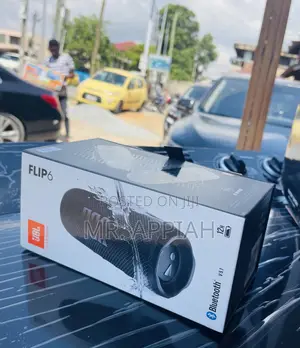 Elegant Black JBL Flip 6 Wireless Electric Speaker(20watt).