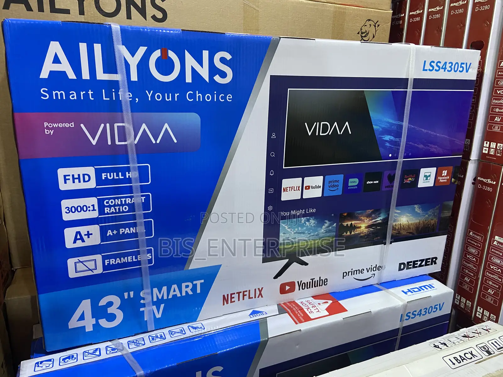 Ailyons 43” Smart With DSTV (Vidaa)