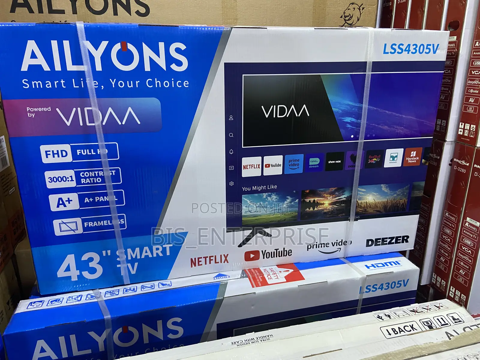 Ailyons 43” Smart With DSTV (Vidaa)