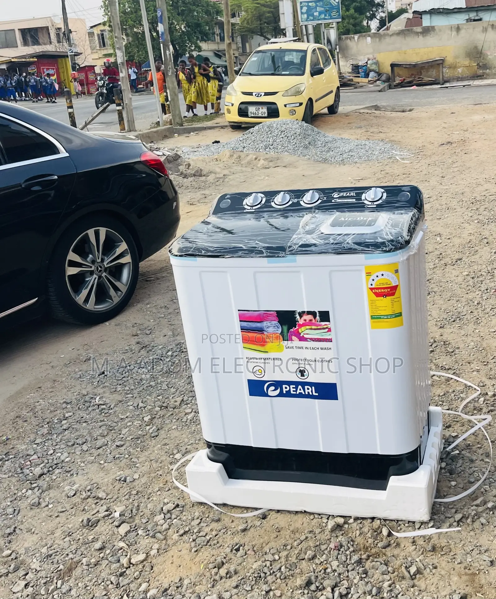 New Pearl 10kg Semi-Auto Electric Washing Machine(White).