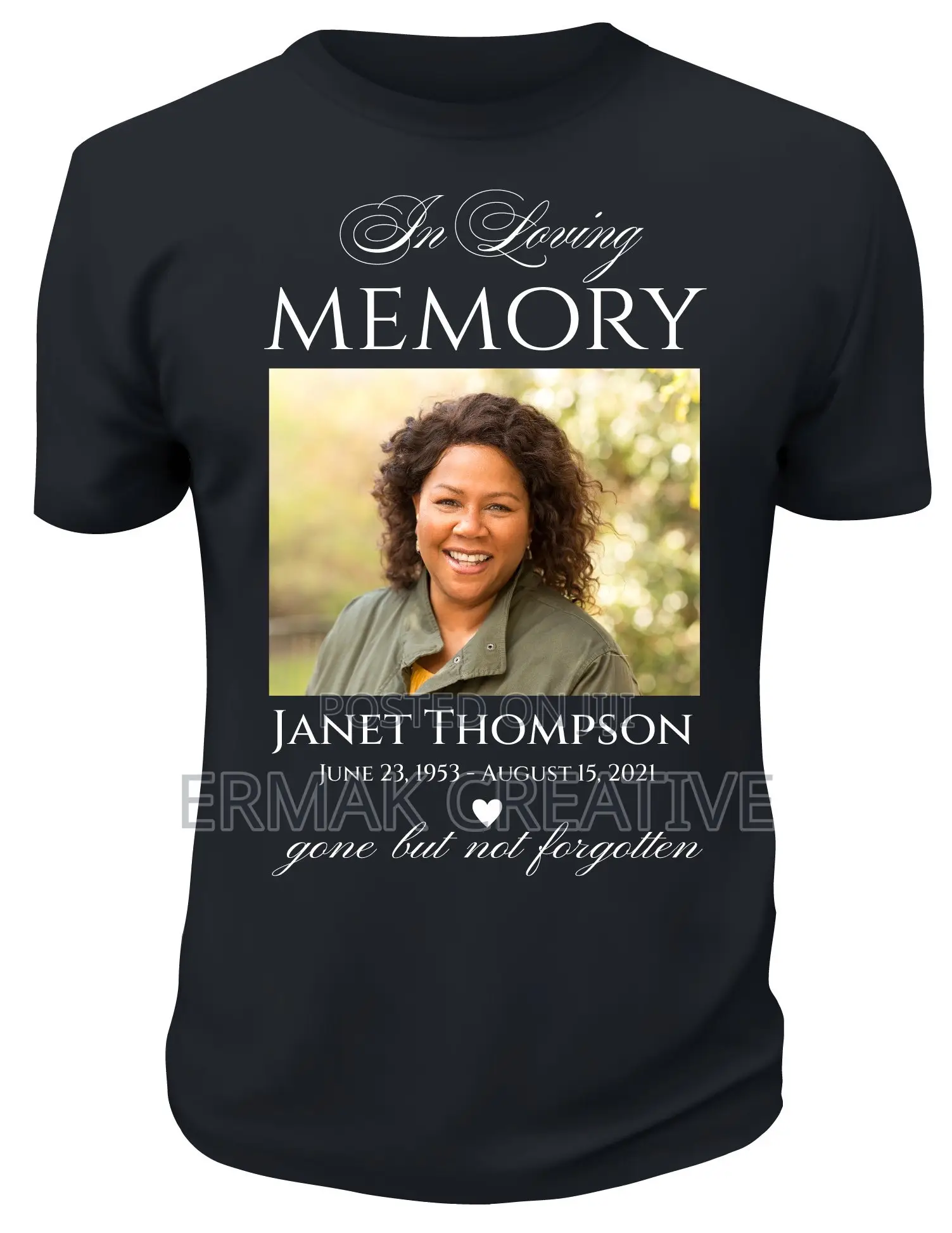 Funeral / Memorial T-Shirt Print