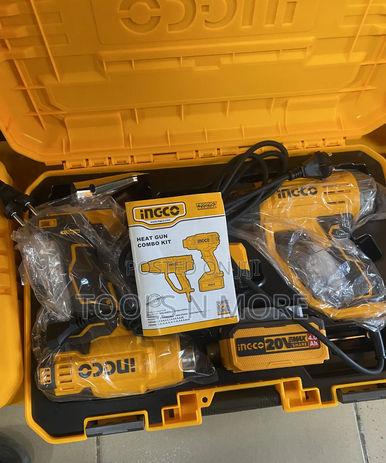 INGCO Heat Gun Combo Kit (Corded and Cordless)