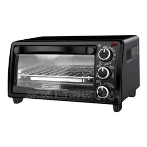 Black Decker 4-Slice Toaster Oven, Black, TO1313B