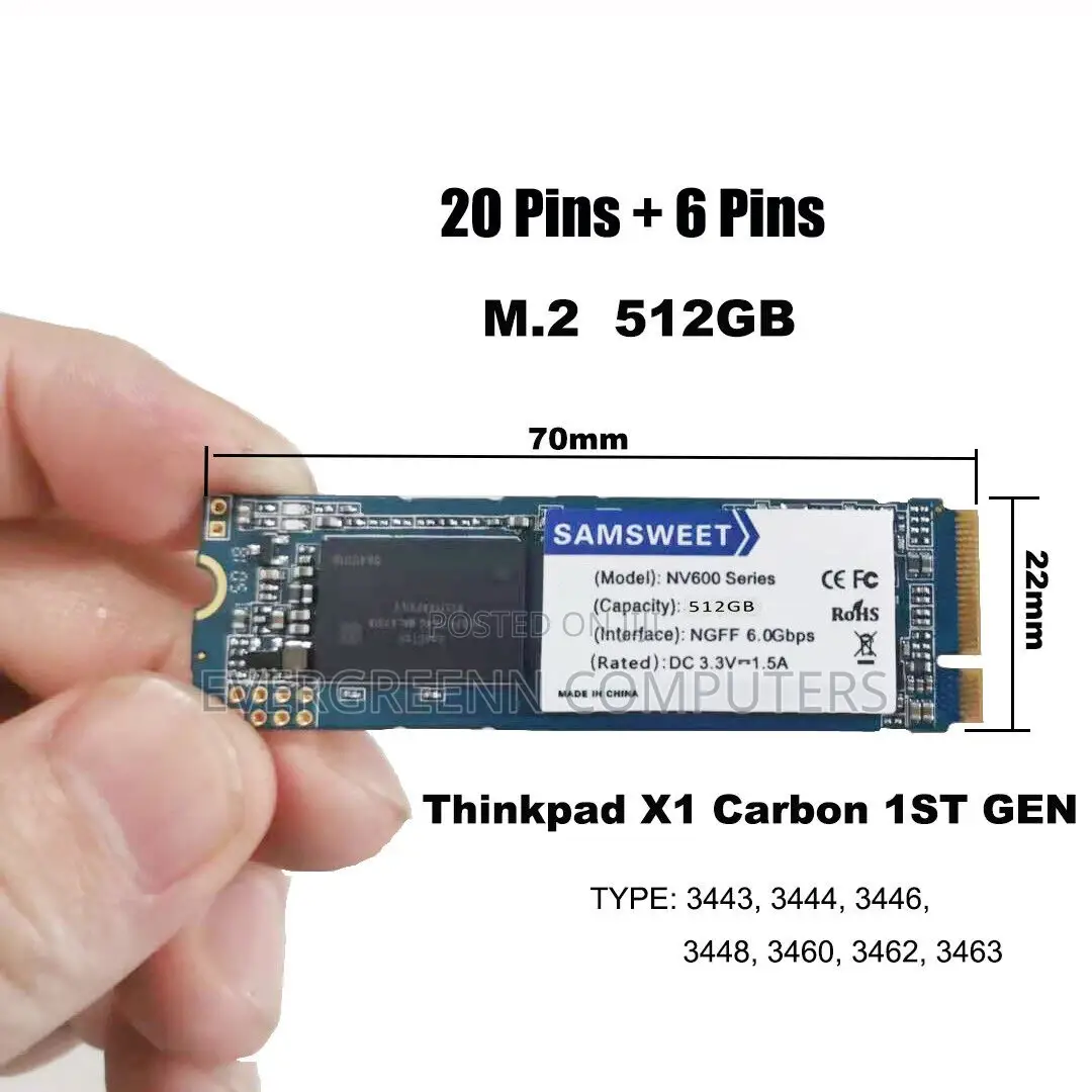 512gb M.2 Ssd, Single Cut