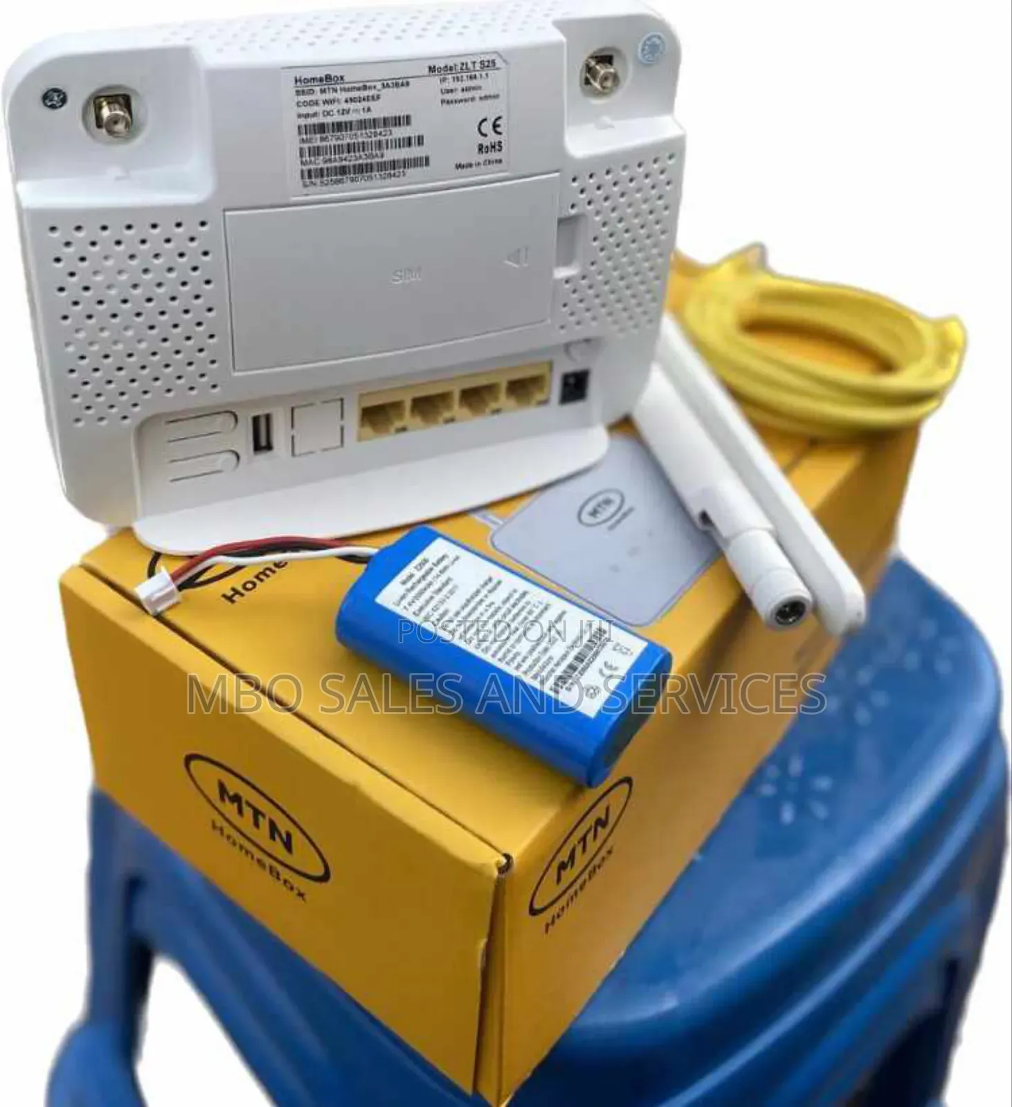MTN Homebox 4g Lte Universal Turbonet Router With Inbuilt Battery