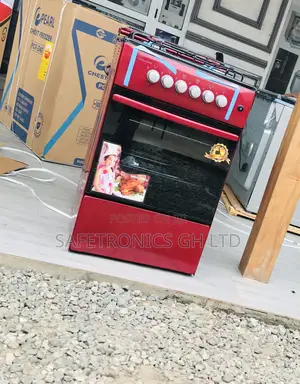 High Effective Oven 4 Burner Gas Volcano Red 50/50