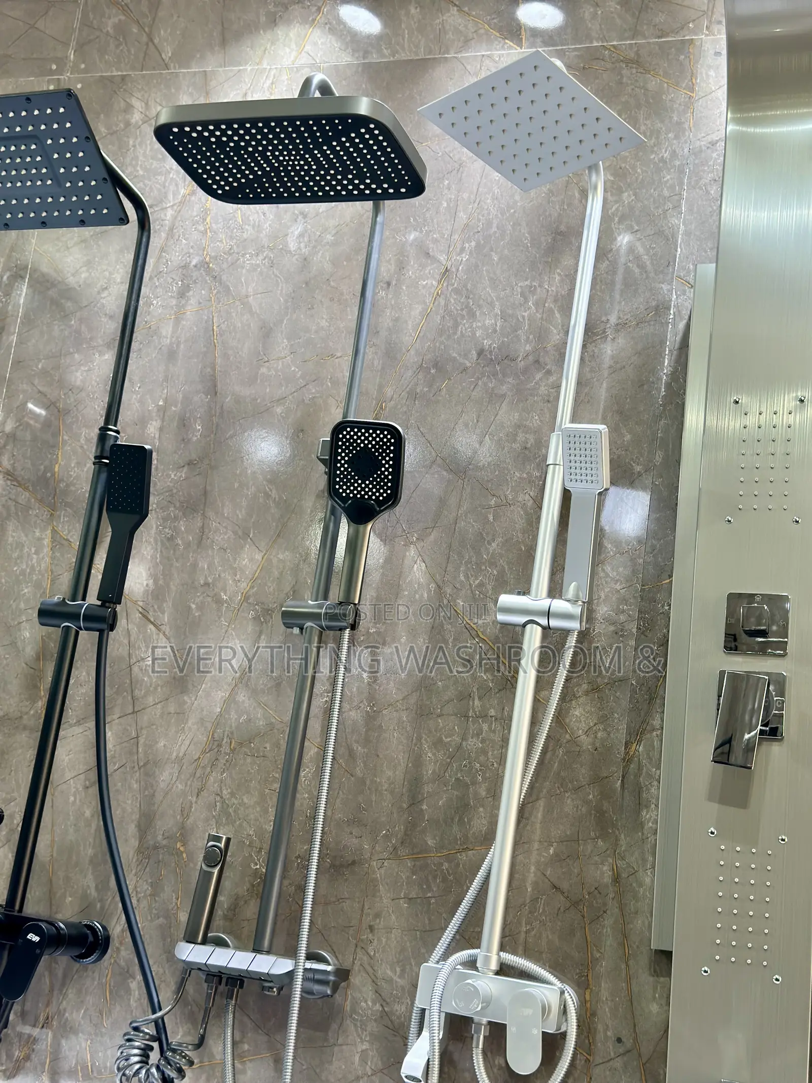 Aluminum Shower_3 in 1 Shower_overhead Shower Set