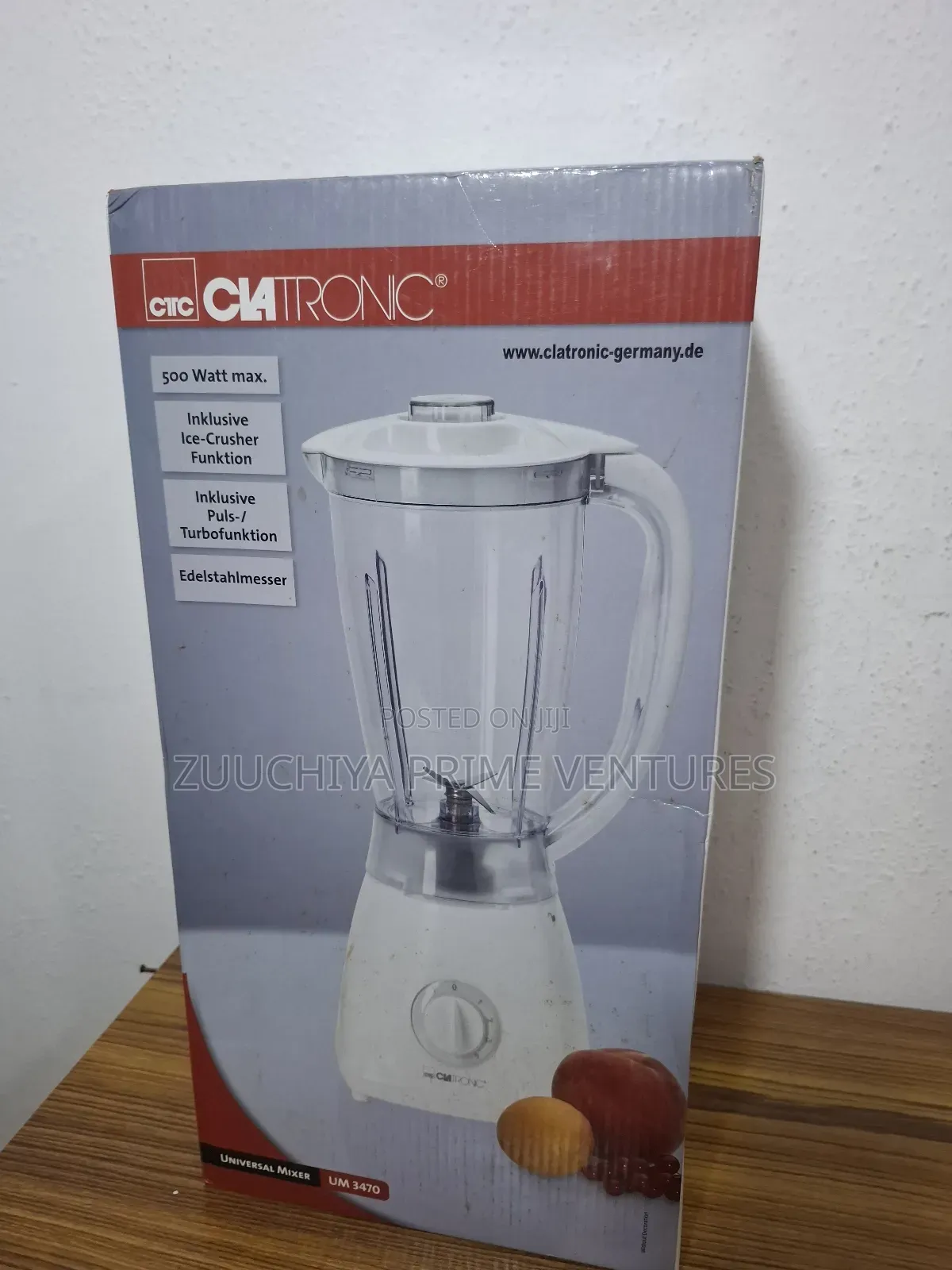 Clatronic Plastic Blender With Ice Crusher From Germany