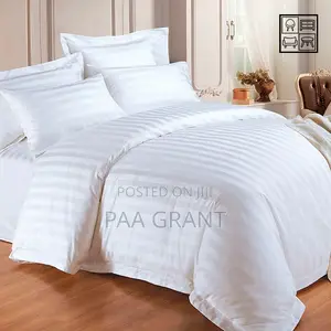 Complete Bedding Essentials for Hotels(2 Bedsheets,4 Pillow