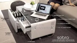 Soboro White Smart Cofee Table