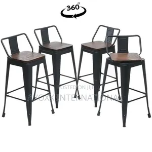 Milanhomme
Kaleo Swivel Solid Wood Counter Bar Stool 4 PCS