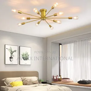 Mid Century 10-Light Industrial Chandelier Light OY8080