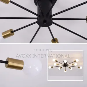 Mid Century 10-Light Industrial Chandelier Light OY8080