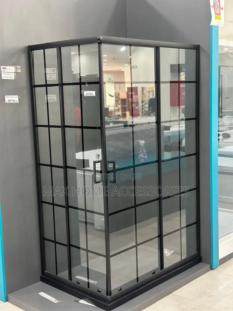 Black Designed Glass