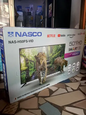 Nasco 50" Tv Slim Smart(Netflix, Youtube Etc)