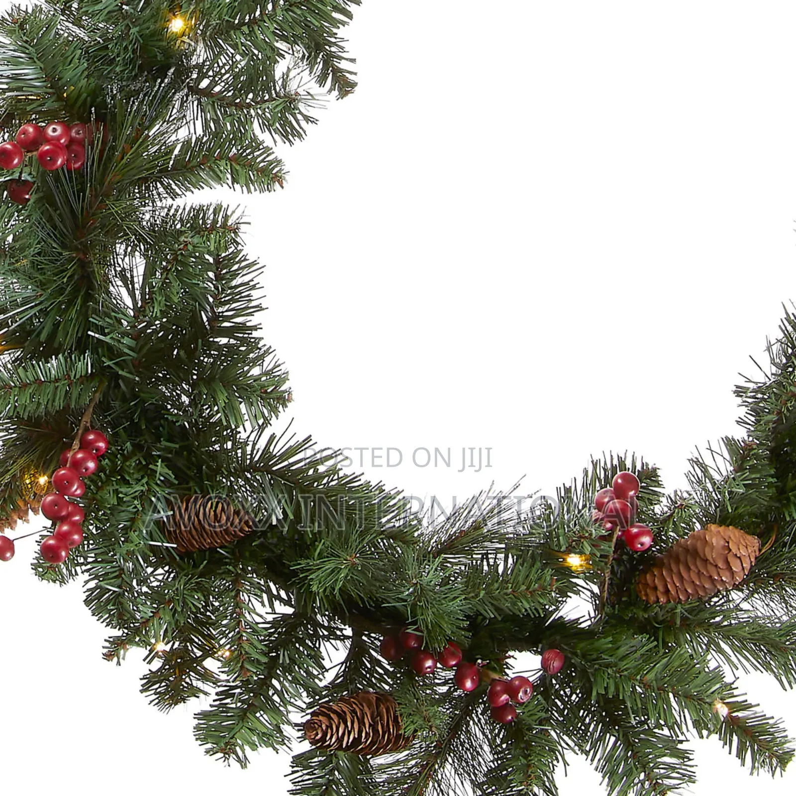 9 Ft. Pre-Lit Crestwood Spruce Garland With Clear Lights