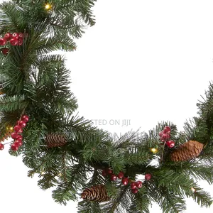 9 Ft. Pre-Lit Crestwood Spruce Garland With Clear Lights