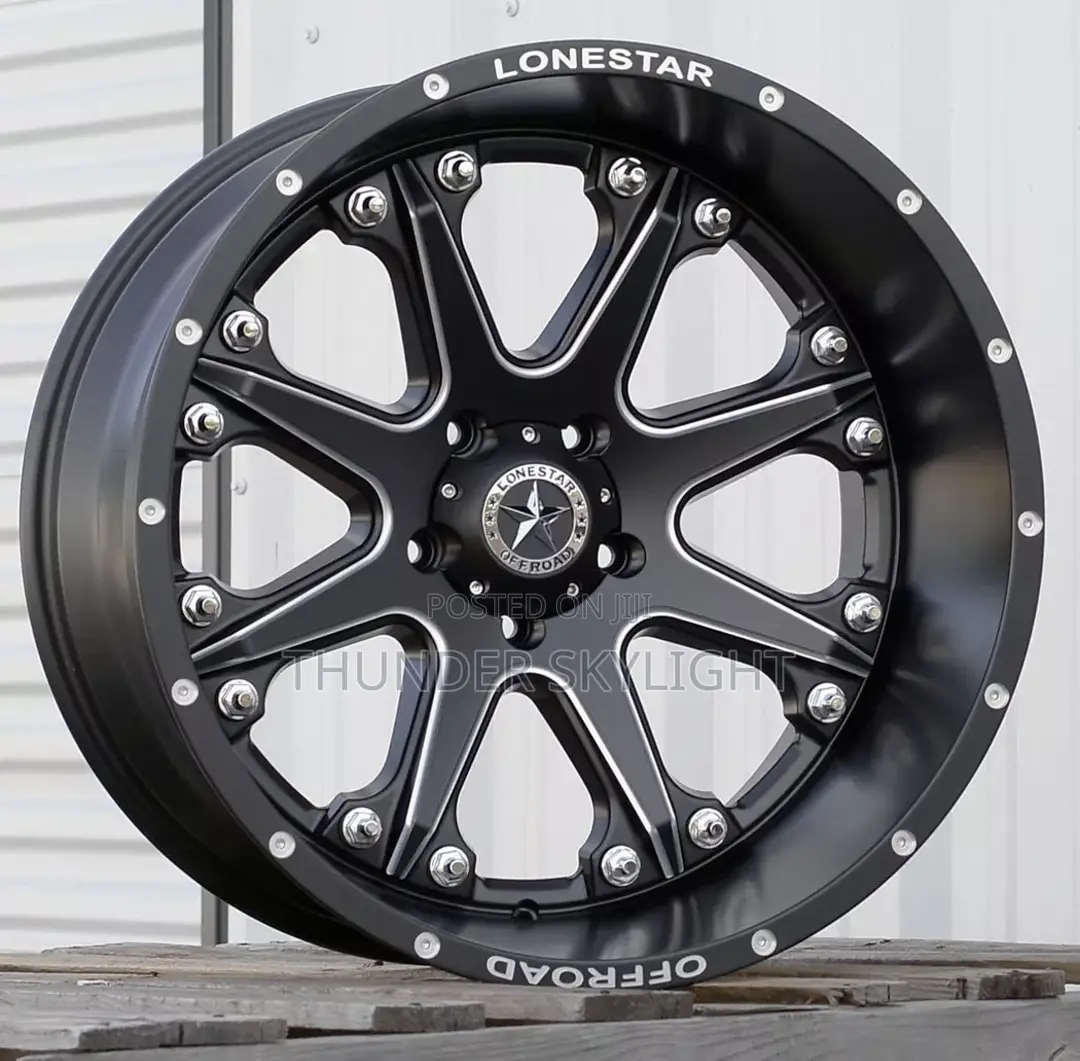 4 Set Of Rim 20 Gloss Black Brushed Face Lonestar Wheels