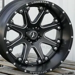 4 Set Of Rim 20 Gloss Black Brushed Face Lonestar Wheels