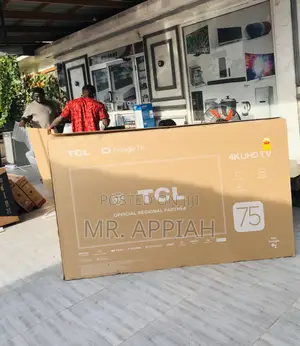 Slim Design TCL 75p755 75” HDR Smart Electric Television