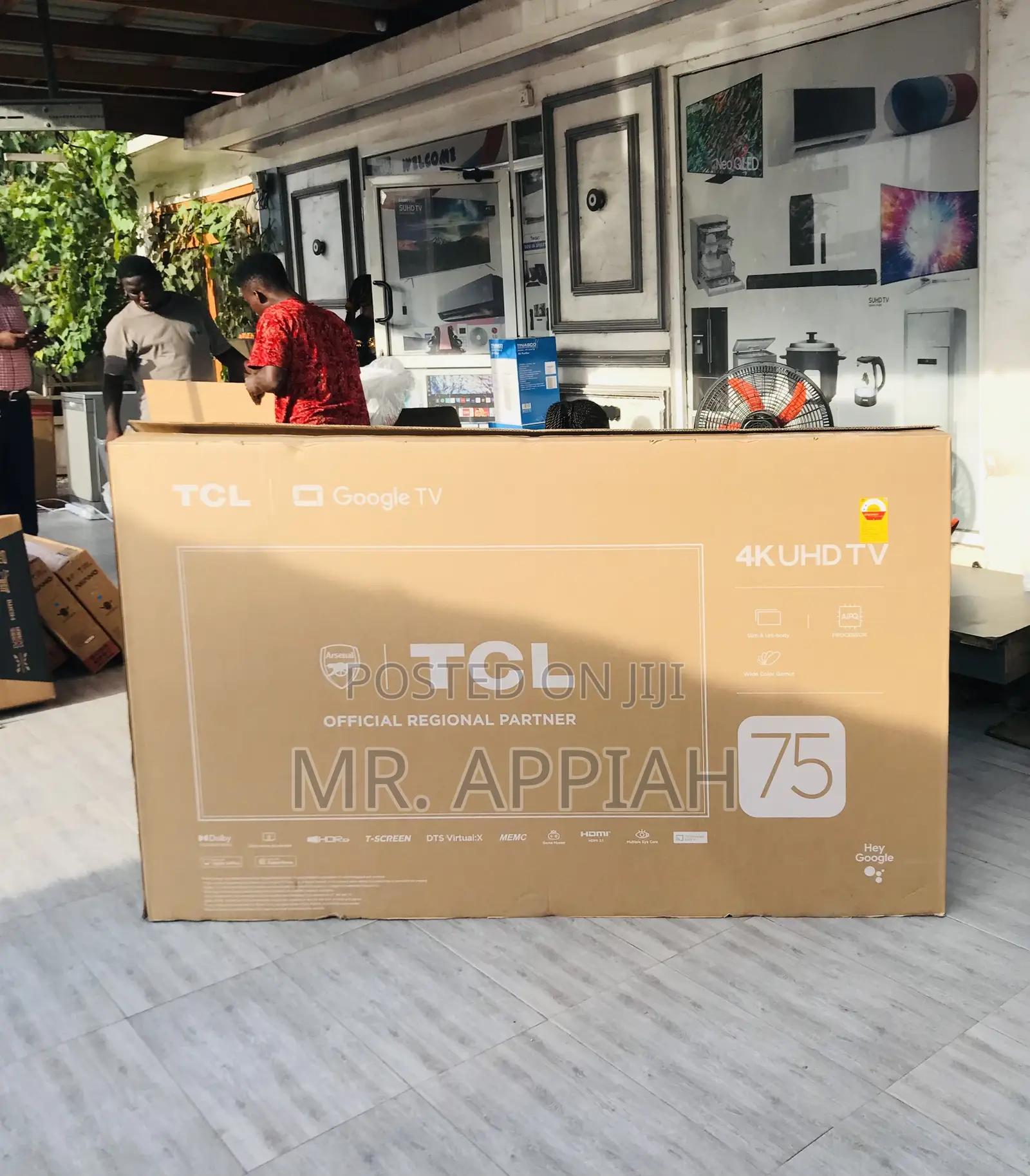 Slim Design TCL 75p755 75” HDR Smart Electric Television