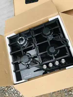 New Durable Kenwood 4 Gas Cooker Black 60cm