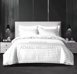 Luxury Hotel Stripped 8pcs Duvet Set( Diff Plain Colors