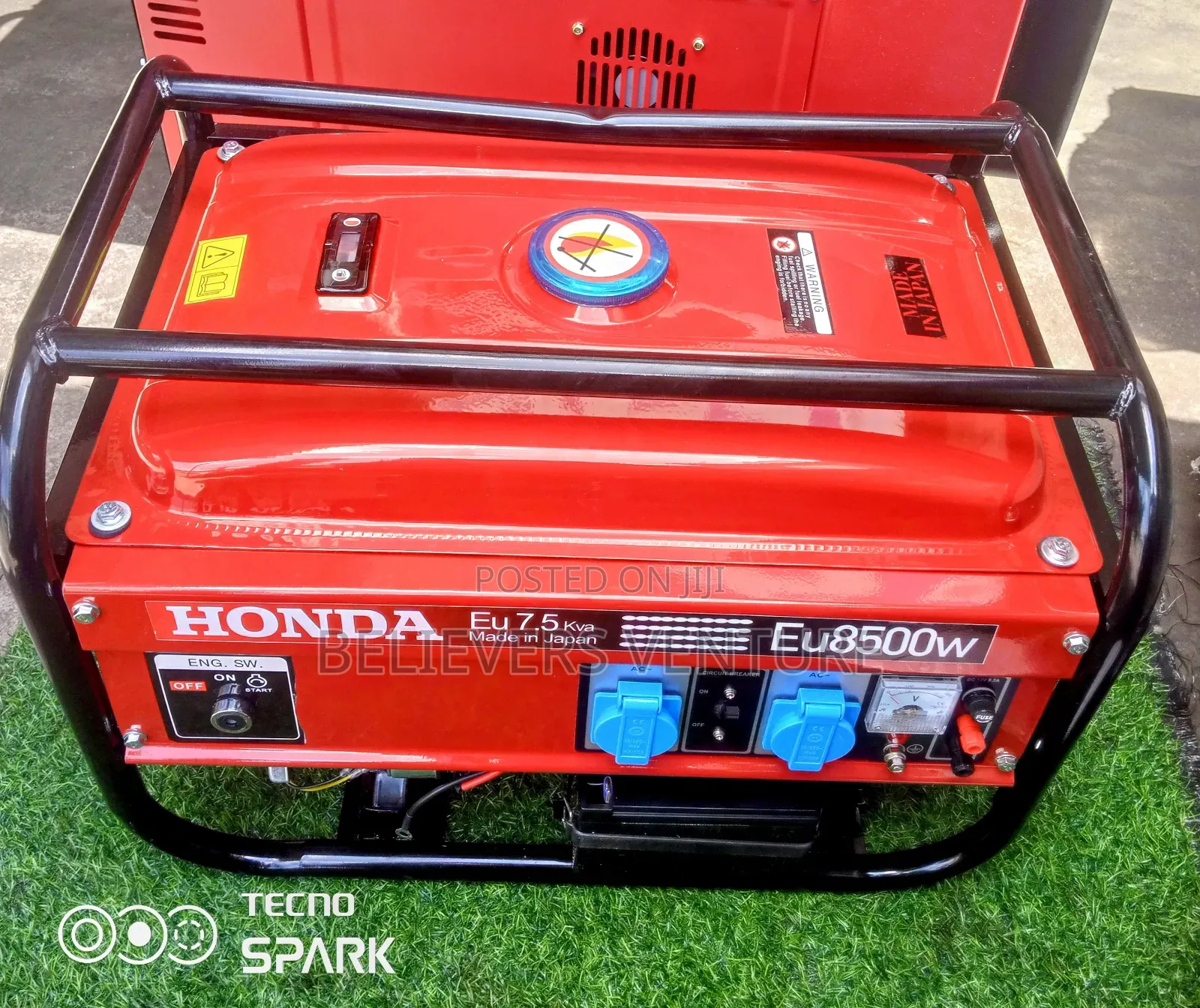7.5kva Honda Generator Petrol Key Switch Generator 8500watt