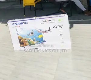 Black Nasco 43 Inch Smart Digital Satellite Led Tv