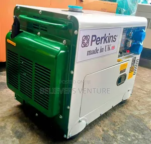 White and Green 10kva Perkins Generator With Control Board