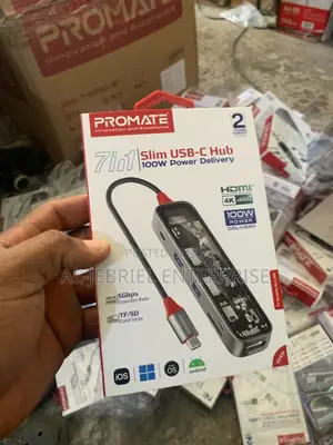PROMATE Transhub-lite 7-in 1 Multiport USB-C Hub