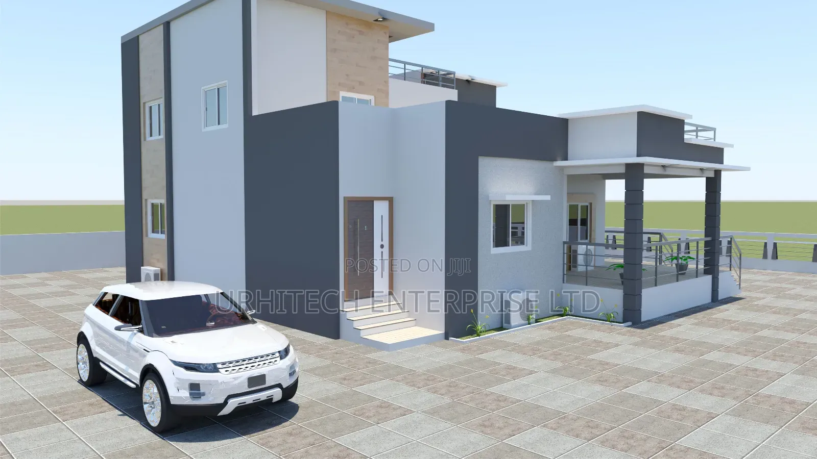 Architectural Drawing Building Plan With 3D