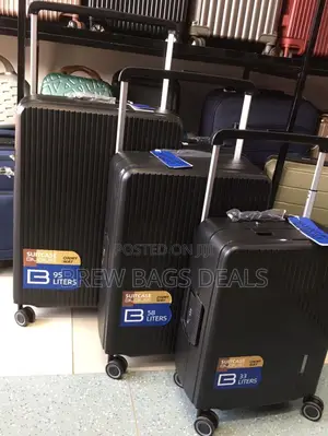 Original Black 3set Travelers Choice Zipless Traveling Bag