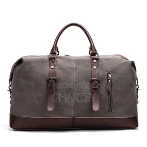 Canvas Leather Men Travel Duffel Bags