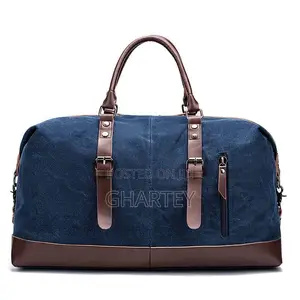 Canvas Leather Handbag Men Travel Bags