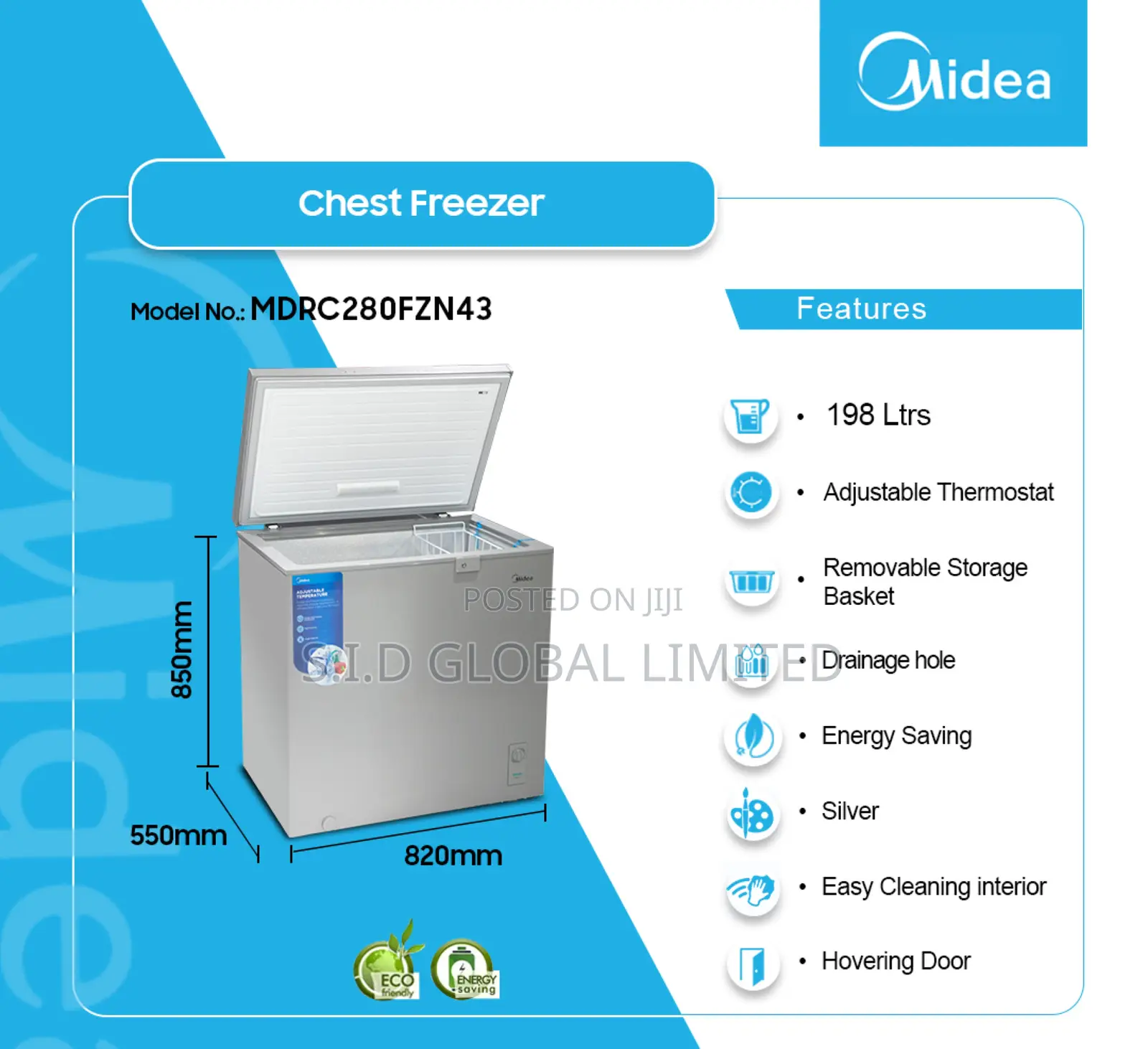 Ice-Cold Innovation With MIDEA-198-LTR-CHEST-FREEZER-MDRC280