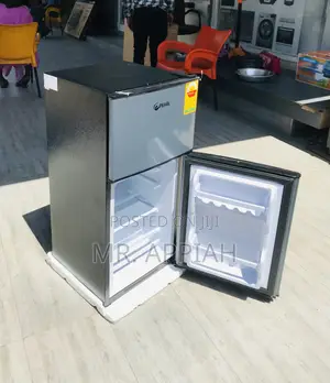 Get Affordable Pearl Table Top 2 Door Electric Fridge(Gray)