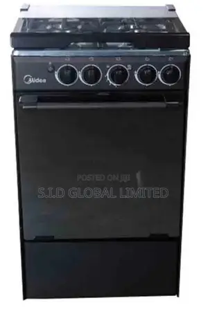 Refined Artistry With MIDEA-4-BURNER-GAS-COOKER-SILVER-MIRRO