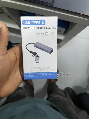 Usb/Type C Hub With Ethernet Adapter
